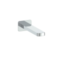 Spout de bain moulté mural plat chrome